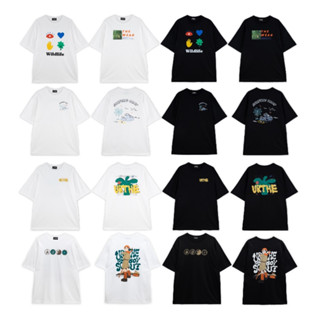 URTHE - เสื้อยืด เเขนสั้น พิมพ์ลาย Col. WAVE HUNTERS