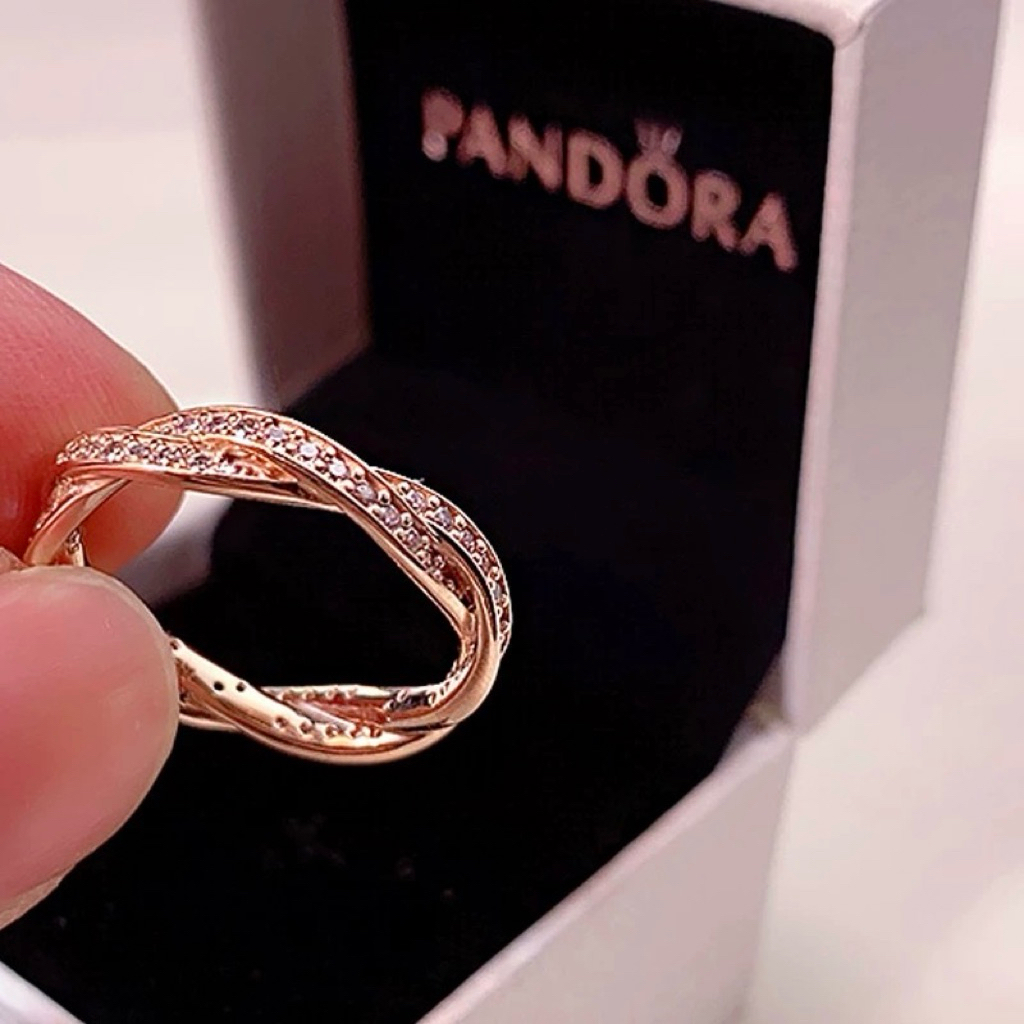 🇦🇹[ส่งจา ที่ไทย]🇹🇭 แถมกล่อง แหวน เงิน925 แหวนแฟชั่น Simple design sparkling ring  เครื่องประดับแฟชั่น ของแท้ 100%