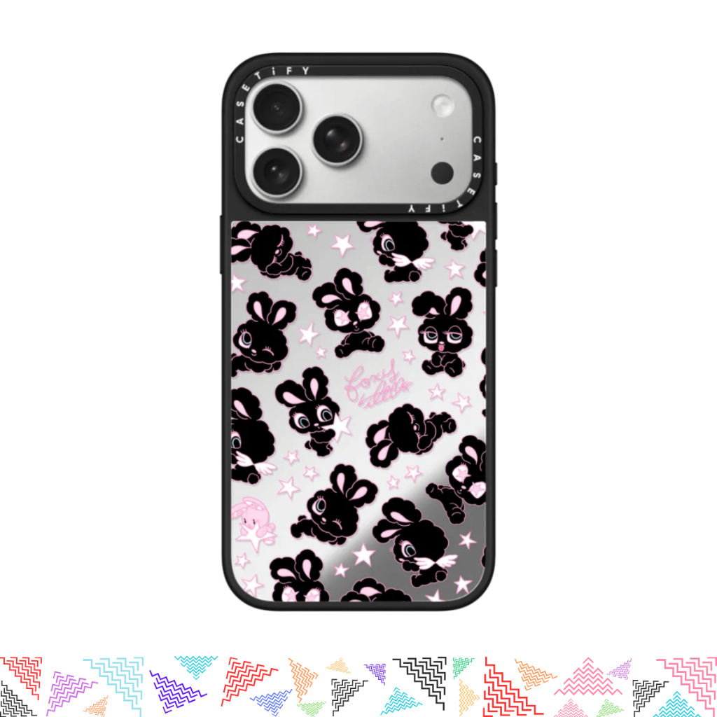 เคสมือถือ CASETiFY | Black Bunnies Star Mix [foxy illustrations] For iPhone Samsung แท้ พร้อมส่ง เคสกันกระแทก