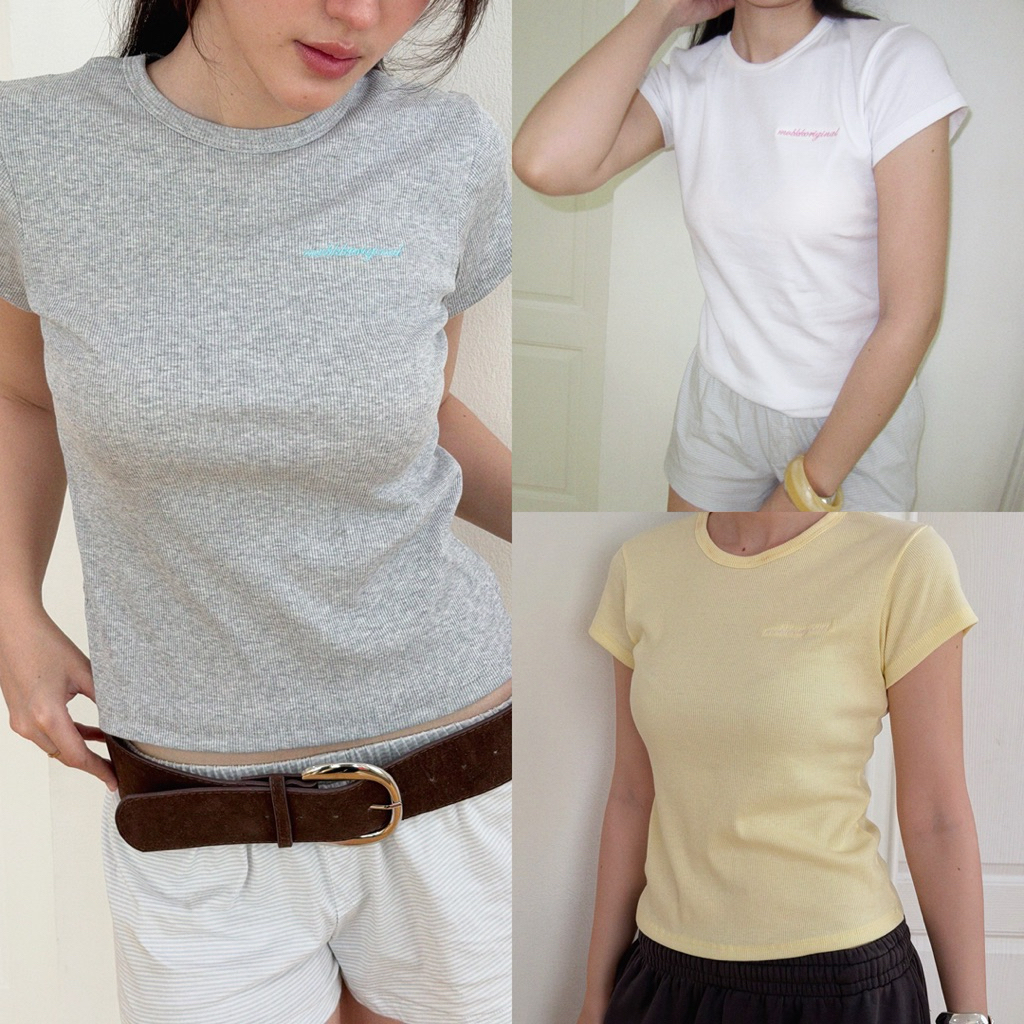MVBKK HOLIDAY RIB TEE เสื้อยืดคอกลมผ้าร่อง