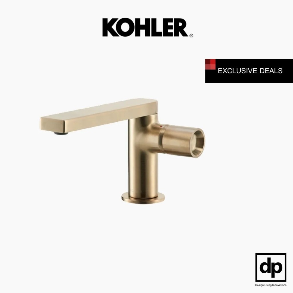 KOHLER Composed ก๊อกอ่างล้างหน้าสีทอง แบบน้ำร้อน-น้ำเย็น รุ่นคอมโพส K-73050X-7-BV