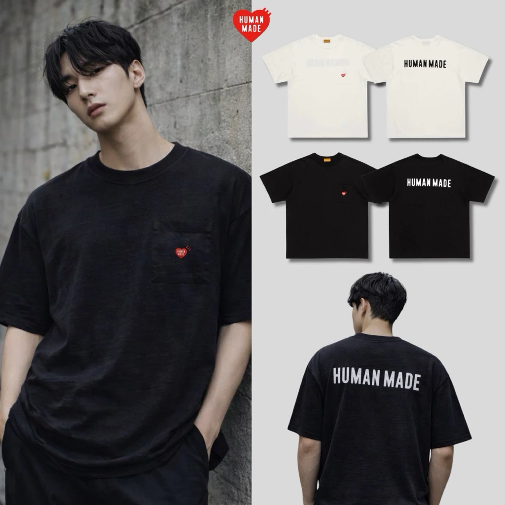 พร้อมส่ง | เสื้อยืด Human Made Graphic “Pocket” T-Shirt งานปักโลโก้ พร้อมส่งจากไทย รับประกันความพอใจ คืนเงินได้