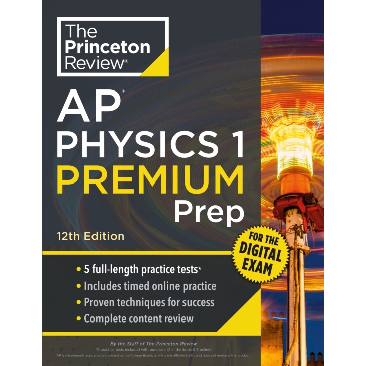 Chulabook|c321|หนังสือ|PRINCETON REVIEW AP PHYSICS 1 PREMIUM PREP: 5 PRACTICE TESTS + DIGITA ONLINE