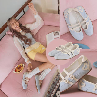 Minx รุ่น Heartie รองเท้า maryjane ทรงสปอร์ต ลายหัวใจ minxshoes