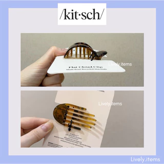 (พร้อมส่งแท้100%🇺🇸) Kitsch กิ๊บหนีบผม หิ้วเองจากUSA ดีไซน์โค้ง หนีบขับรถได้ นอนทับได้ ไม่ทิ่มศีรษะ flat claw clip 3ขนาด