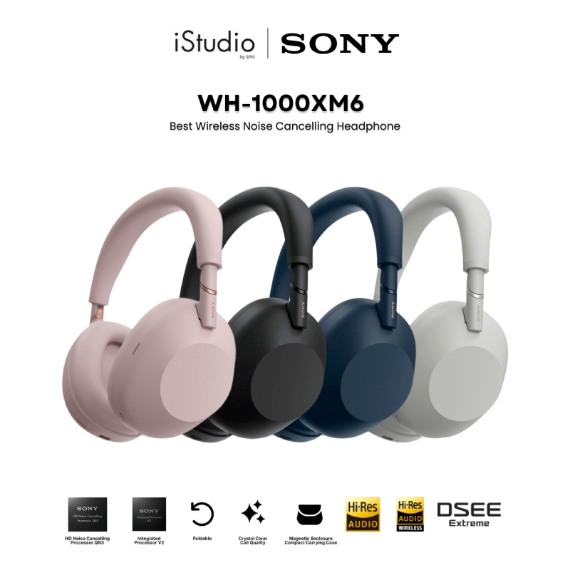 Sony WH-1000XM6 Wireless Noise Cancelling - หูฟังไร้สาย