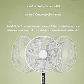 ksrain พัดลมอุตสาหกรรมสไลด์ฐานกลม ปรับระดับได้ 16 นิ้ว พัดลม 5ใบพัด พัดลมตั้งพื้น เสียงเงียบ
