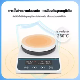 ครื่องกวนแม่เหล็กพร้อมหน้าจอความร้อน, เครื่องกวนแบบแม่เหล็กควบคุมอุณหภูมิสำหรับใช้ในห้องแล็บ20L เครื่องผสมแม่เหล็ก