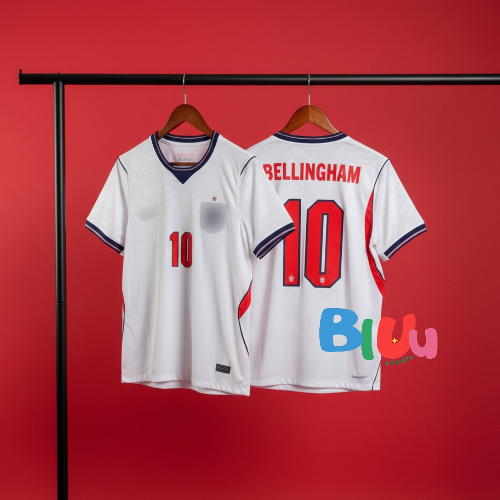 (S-4XL) เสื้อฟุตบอล ทีมชาติ oังกฤษ เหย้า Home "บoลโaก 2026" (3A) เกรดแฟนบอล พร้อมเบอร์ชื่อนักเตะ