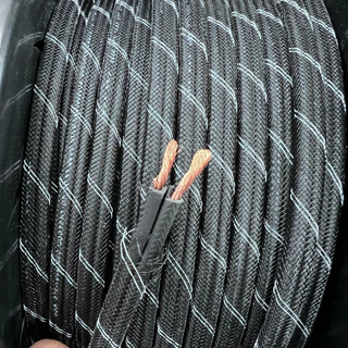 สายลำโพงทองแดงแท้ 100% คุณภาพสูง EMBLAZE เบอร์#14 AWG รุ่นใหม่ล่าสุดมาพร้อมสวมใส่ท่อถักเรียบร้อย (ราคาต่อ1 เมตร)