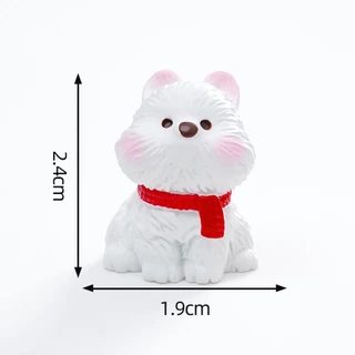 ่j302/1ตุ๊กตาหมาพันธุ์เวสต์ไฮแลนด์ของจิ๋วจำลองแพ็คละ 5 ชิ้น