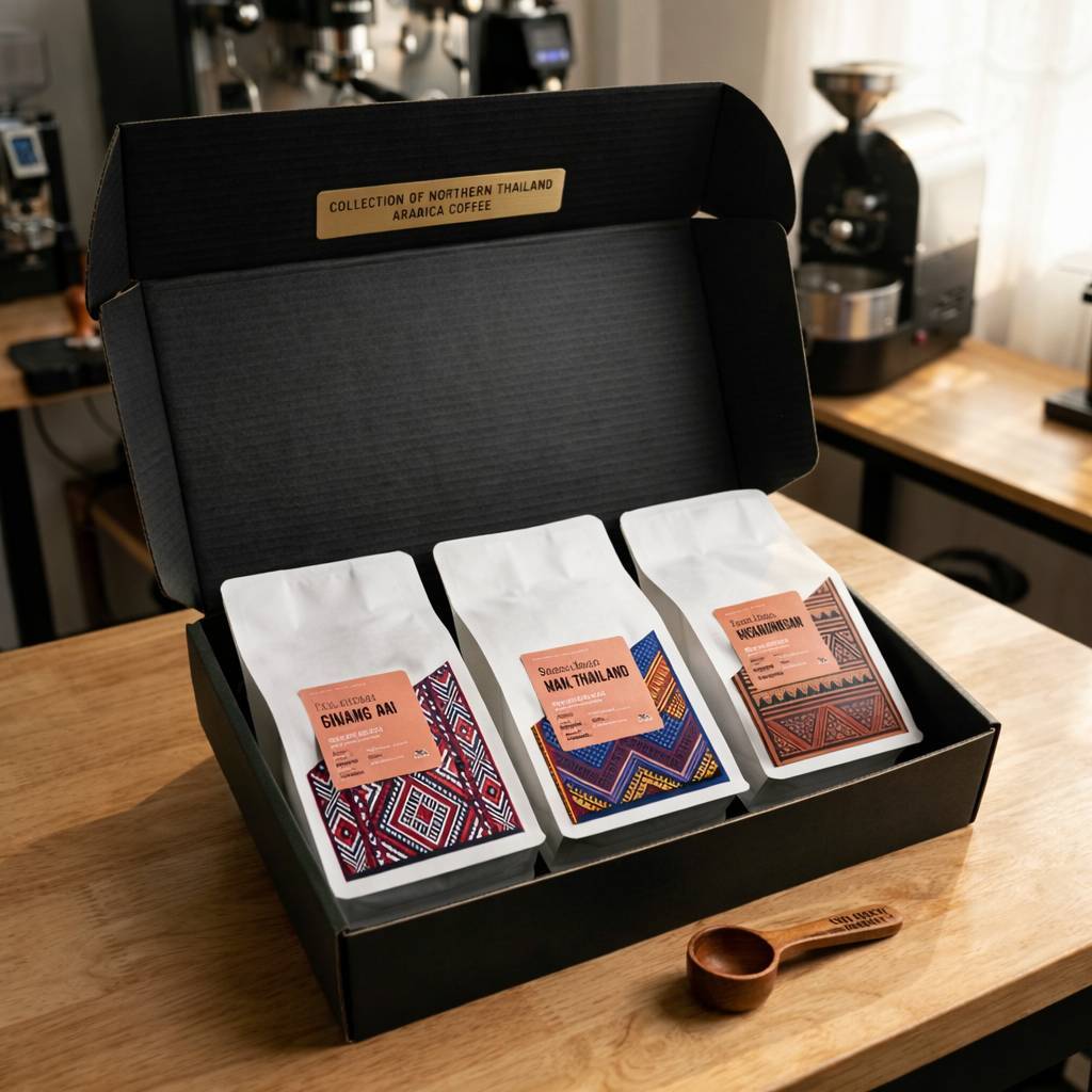 93Degree Gift Set เมล็ดกาแฟคั่วอ่อน อราบิก้า น่าน แม่ฮ่องสอน เชียงราย ของขวัญ
