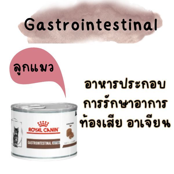 Royal Canin Gastrointestinal Kitten อาหารเปียกลูกแมว สำหรับรักษาโรคทางเดินอาหาร ขนาด 195 g.