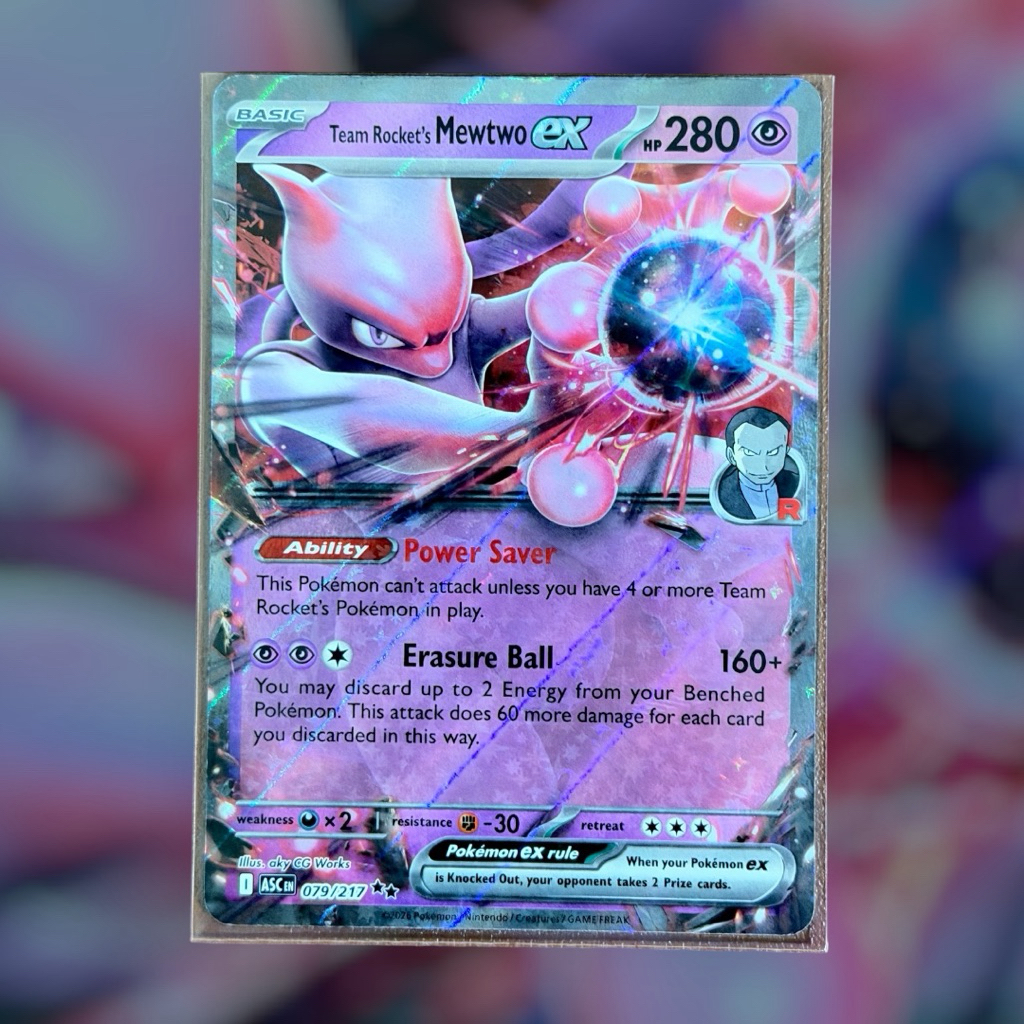 mewtwo ex - - RR- - Pokemon tcg [ ENG ] ชุด Ascended Heroes