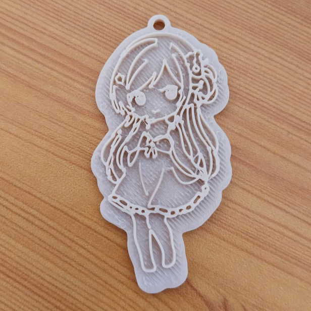 พวงกุญแจลาย Anime 3D print