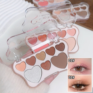 MR อายแชโดว์ พาเลทอายแชโดว์ 8 สี Eyeshadow เนื้อใยไหม เนื้อแมท ประกายชิมเมอร์ กลิตเตอร์ สีสวย กันน้ํา ติดทนนาน 9109#