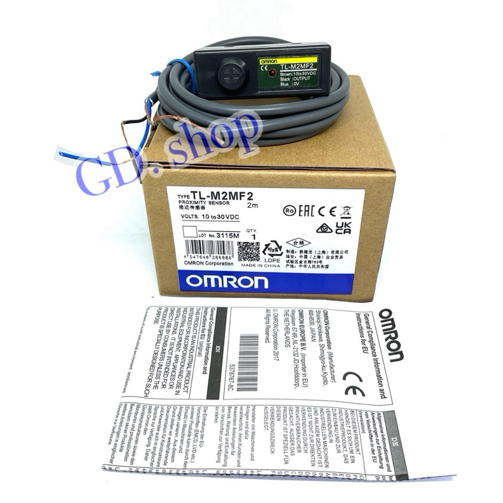 TL-M2ME1 TL-M2ME2 TL-M2MF1 TL-M2MF2 sensor Omron เซ็นเซอร์ 3สาย 12-30VDC  โฟโต้อิเล็กทริค สวิตช์ เซ็