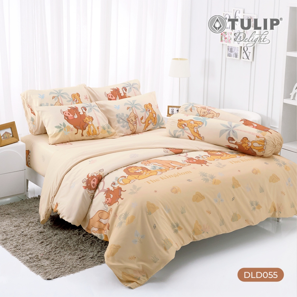 TULIP Delight ชุดผ้าปูที่นอน เดอะ ไลออน คิง ลิขสิทธ์แท้ดิสนีย์ Disney The Lion King DLD055 ผ้าห่ม ผ้านวม ผ้าปูที่นอน