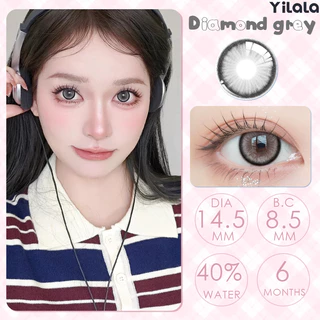 (COD)Yilala คอนแทคเลนส์สี 1 คู่ คอนแทคเลนส์รายเดือน 0.00~-4.50คอนแทคเลนส์รายปี คอนแทคเลนส์ mini คอนเทค เลนส์