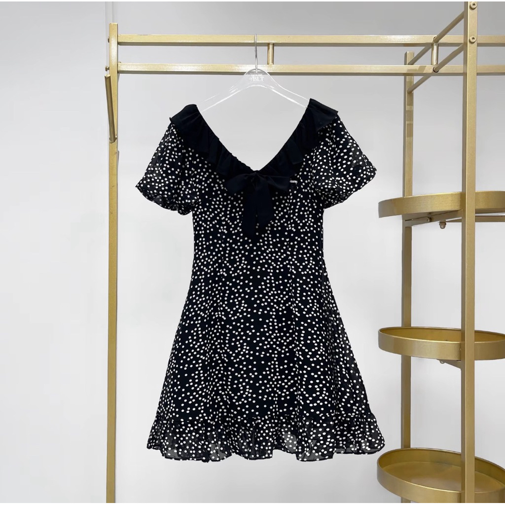 Used Dress Bellita Official Pokadot ลายจุด Size L