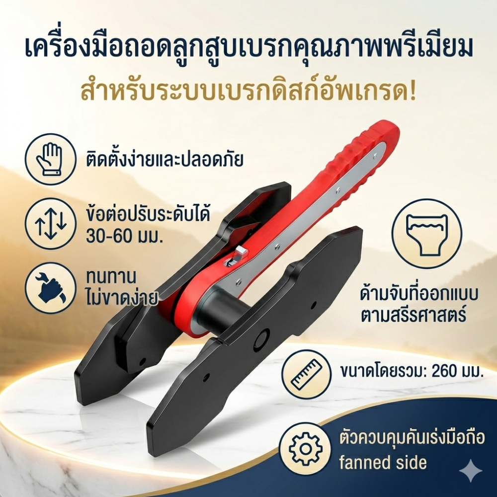 ใหม่ตัวแยกลูกสูบเบรกอย่างรวดเร็วดิสก์เบรกกระบอกตัวปรับปั๊มคอมเพรสเซอร์ประแจเบรกมืออาชีพ