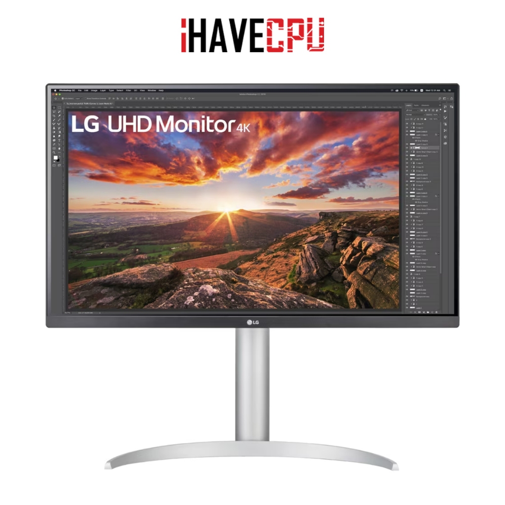จอมอนิเตอร์ (monitor) iHAVECPU LG ULTRAFINE 27UP850K-W - 27 IPS 4K 60Hz USB-C