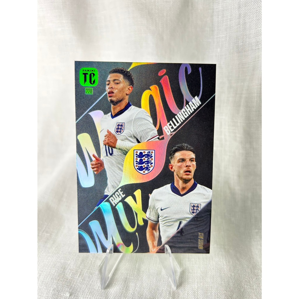 Panini Top Class 2025 Magic Mix Bellingham Rice England การ์ดฟุตบอลแท้