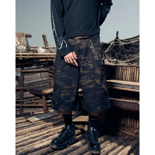 (🔥จัดส่งด่วน 1 วัน!) 22wrldwidee Jorts Camo Sumer Raid กางเกงยีนส์ผ้าคาโม่ ทรง jort แมทง่าย (OC161)