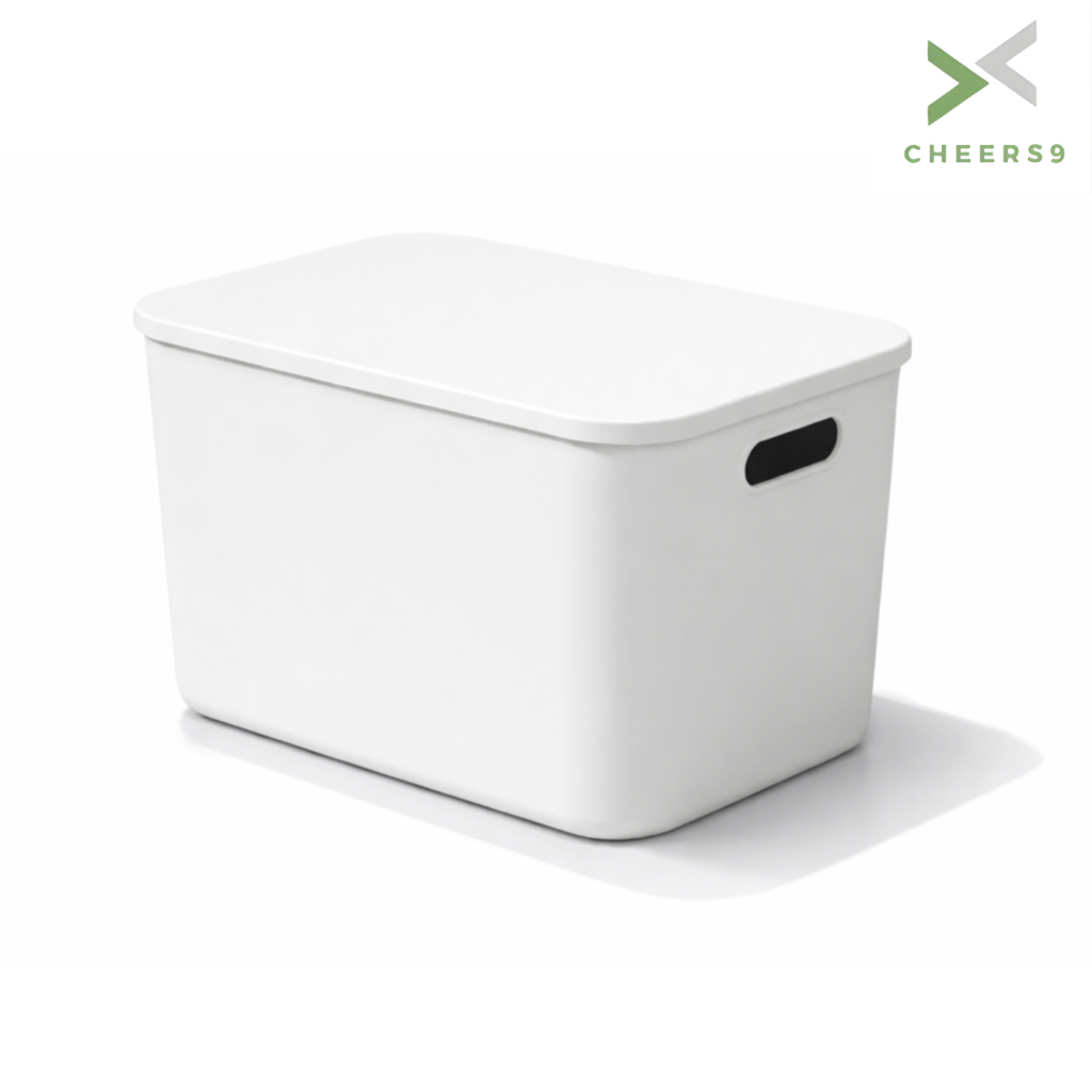 Cheers9 กล่องเก็บของพลาสติก กล่องใส่ของ กล่องเก็บของ storage box เก็บของได้เยอะ เคลื่อนย้ายได้สะดวก