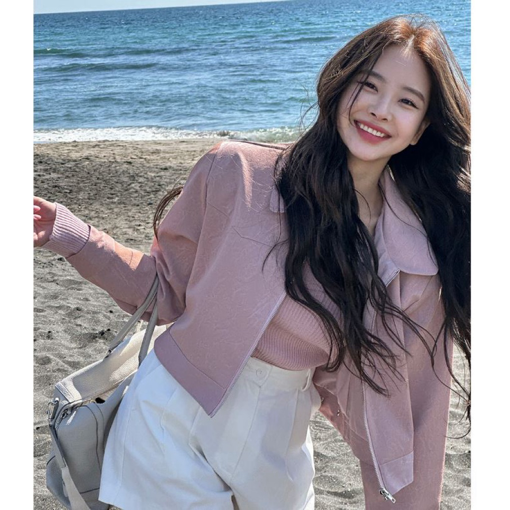 [7271] แจ็คเกตสีชมพู