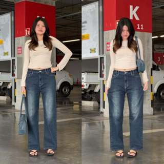 (ผ้ายืด)ยีนส์ Sheer | A03 Ava Jeans กางเกงยีนส์ทรงกระบอกกลาง…