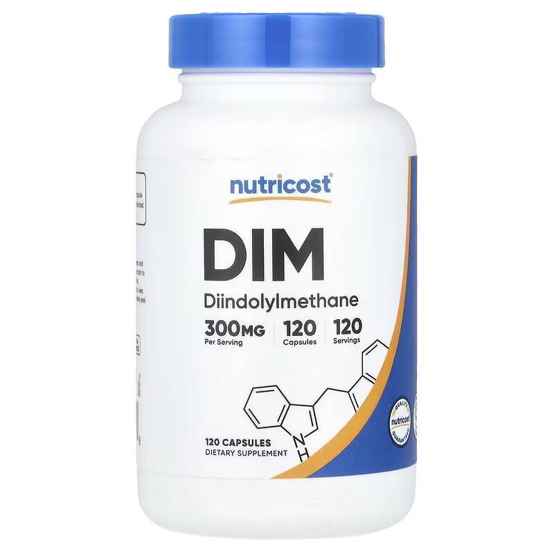 ไดอินโดลิลมีเธน Nutricost, DIM , 300 mg, 120 Capsules