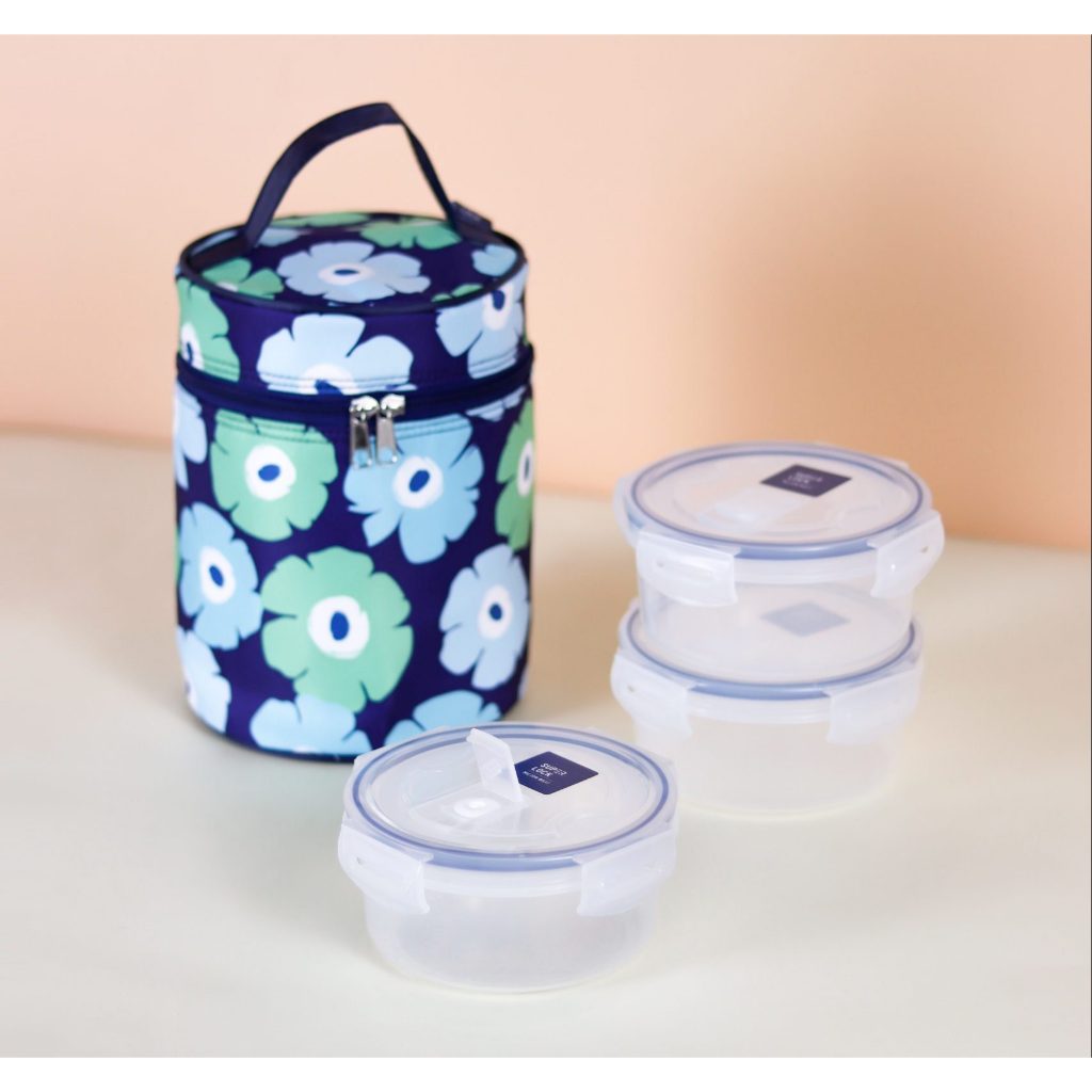 Super Lock กล่องถนอมอาหารพร้อมกระเป๋า ( Set กระเป๋า SUPER LOCK SET ) เข้าไมโครเวฟได้