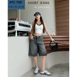 Acasey กางเกงยีนส์ผู้หญิง ขาสั้น 5ส่วน ผ้าไม่ยืด เนื้อผ้าดีใส่สบาย HipJeans ไซส์ S - 3XLขาสั้น 5ส่วน