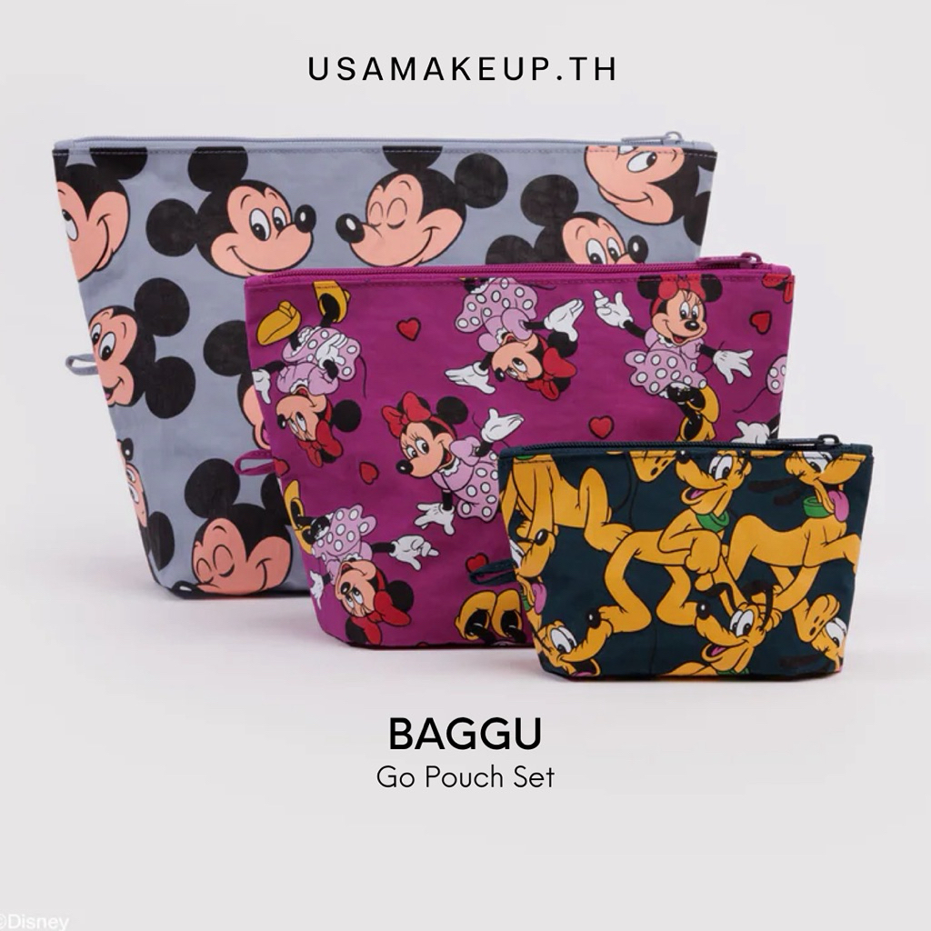 BAGGU Go Pouch Set เซ็ตกระเป๋าอเนกประสงค์ 3 ชิ้น พร้อมส่ง & แท้