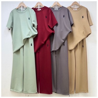 ชุดเซต 2 ชิ้น (มี 2 แบบ หลายสี) Be Chic เสื้อโอเวอร์ไซต์ + ก…