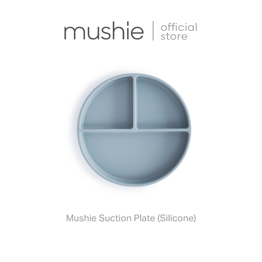 Mushie Silicone Suction Plate จานซิลิโคนสามหลุม สำหรับลูกน้อย