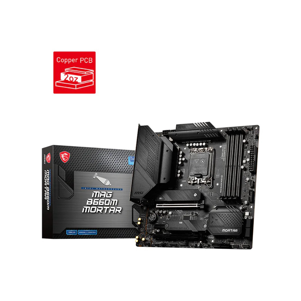 MAINBOARD (เมนบอร์ด) 1700 MSI B660M MORTAR (DDR4) พร้อมส่ง