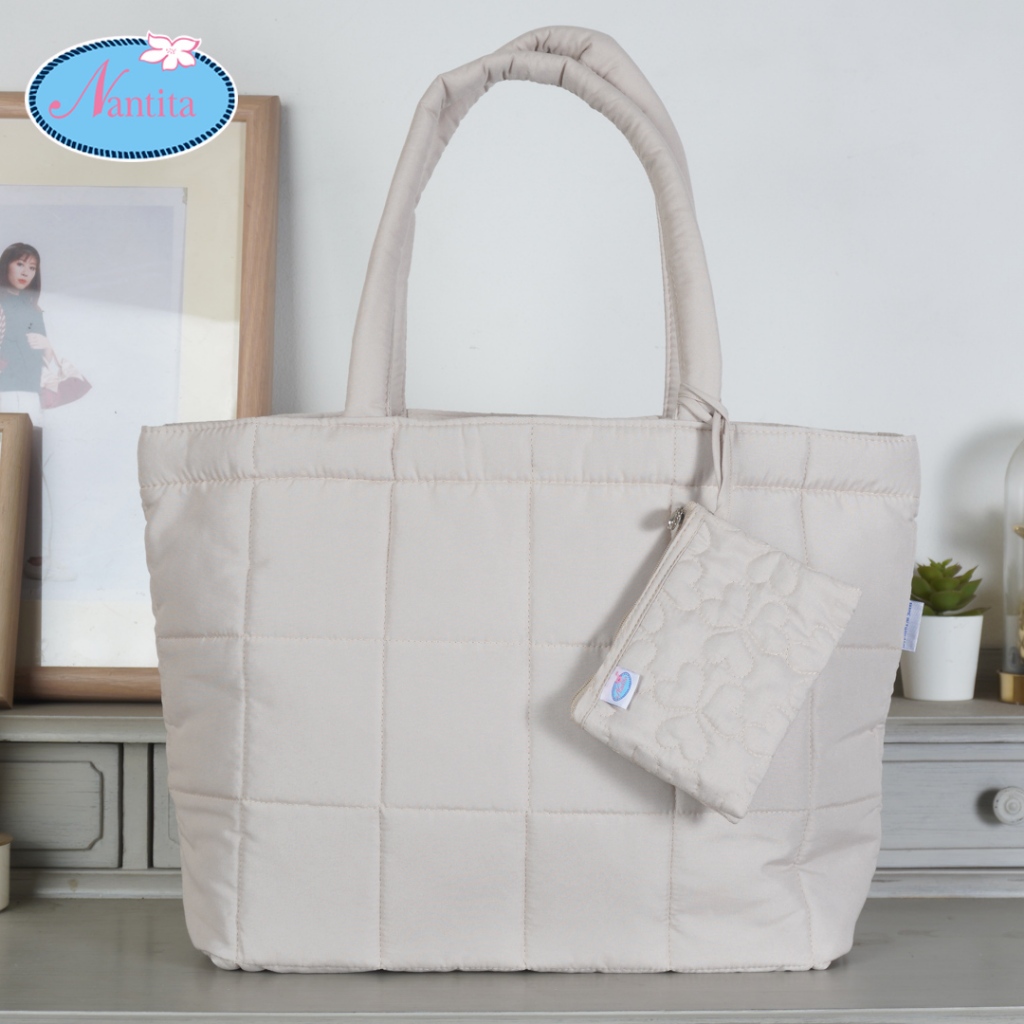 Nantita Special Set กระเป๋านุ่มนิ่ม + กระเป๋าสตางค์1ซิป3ช่อง EX004