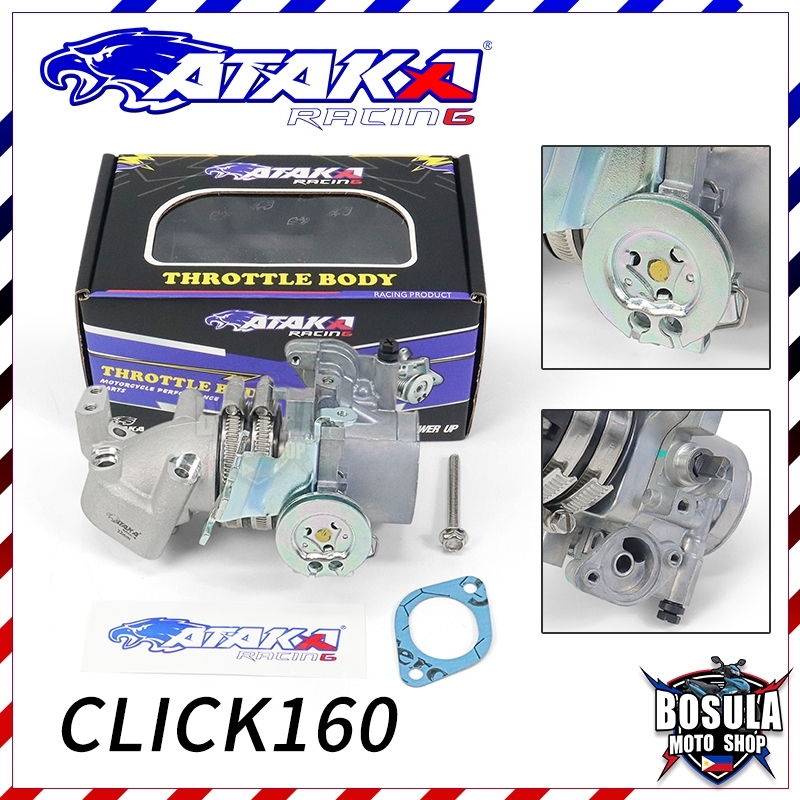 ATAKA เรือนลิ้นเร่งแต่ง For Click160 VARIO160 LEAD GIORNO ลิ้นปีกผีเสื้อแบบดัดแปลง 32/34/36MM