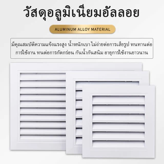 ช่องระบายอากาศอลูมิเนียมอัลลอย 40x60 แนวตั้ง/แนวนอน พร้อมมุ้งกันยุงคุณภาพดี [คุณภาพสูง ขอบหนา]