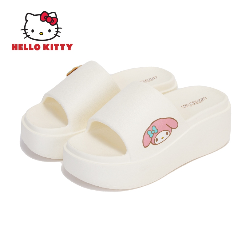 My Melody ส้นตึก รุ่นลิขสิทธิ์แท้ ✨ พื้นนุ่มใส่สบาย สีชมพู/ครีมมี่ ดีไซน์สุดคิวท์ รุ่นMM-116