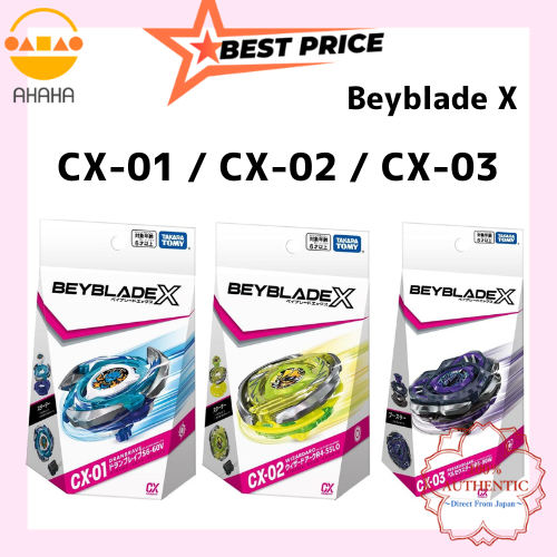 Beyblade X CX-01 S6-60V Doran brave /CX-02 R4-55LO Wizard Arc/ CX-03 B6-80W Perseus Dark