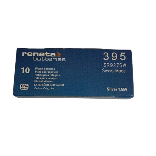ถ่านกระดุม Renata SR927,SR927SW / 395 จำหน่ายยกกล่อง จะมี 10ก้อน