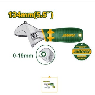 Jadever ประแจเลื่อน ด้ามหุ้มยาง ขนาด5.5นิ้ว รุ่นJDAW3106 ประ…