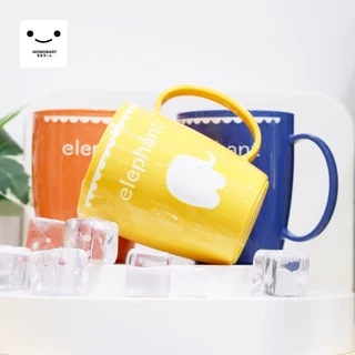 MOMOMART แก้วน้ำพลาสติก 400ml แก้วน้ำดื่ม มีหูจับ แข็งแรง ทนทาน รุ่น MD10-011-16