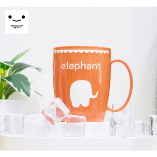 MOMOMART แก้วน้ำพลาสติก 400ml แก้วน้ำดื่ม มีหูจับ แข็งแรง ทนทาน รุ่น MD10-011-16