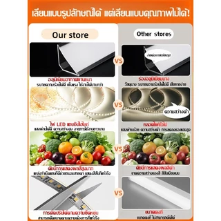 ไฟเส้น led รางอลูมิเนียม โคมไฟเพดาน 220V แสงสีขาว/แสงสีเหลือง ไฟตกแต่ง ติดตั้งบนเพดานแต่ละห้อง