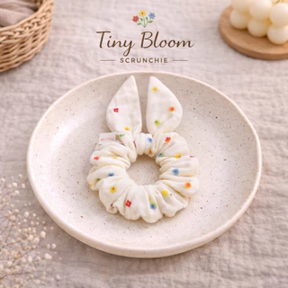 ยางรัดผม •BK-TIN HANDMADE• 🐰 Bunny Scrunchie Collection ยางมัดผมหูกระต่าย ผ้านุ่ม ไม่กินผม สไตล์มินิมอล น่ารักเกาหลี