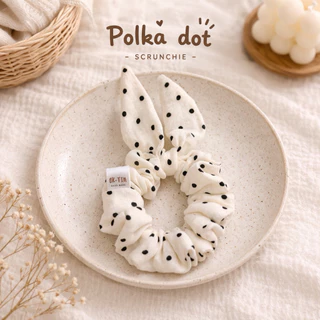 ยางรัดผม •BK-TIN HANDMADE• 🐰 Bunny Scrunchie Collection ยางมัดผมหูกระต่าย ผ้านุ่ม ไม่กินผม สไตล์มินิมอล น่ารักเกาหลี
